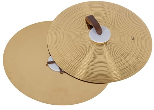 Platillos Manuales de 16, 1 par Tradicional de Platillos Marrillosos de los Dedos, la Banda de Gong Rhythm Beat Instrumento Musical para el Rendimiento de los Adultos Infantiles