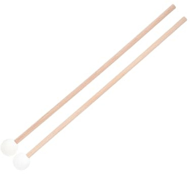 Marimba Schlagzeugstöcke 1 Paar für Xylophon und Marimba | Schlaginstrumente Zubehör, Khaki, Klang und Voller Ton, für Profis und Schüler