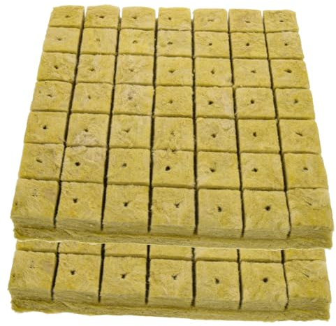 GARIOUANS Blocs de Pépinière Substrat de Culture Hors-Sol pour Jardinage 98 Cubes 40x40x40mm Sol Nutritif Hydratant pour Semis et Culture Hydroponique