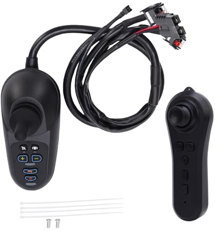 Spacnana Controlador de Palanca de Mando para Silla de Ruedas Eléctrica, Palanca de Mando Hall 50A con Retención de Rampa EABS y Control de Velocidad Flexible, para Dispositivo de
