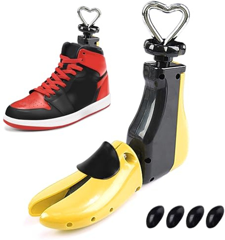 Vexnaro Schuhspanner, verstellbarer Schuhdehner mit Schuhlöffel für Damen und Herren, 4-Wege Schuhspanner aus Metall & Kunststoff für Wanderschuhe, Sportschuhe und Stiefel, Größe 41–47