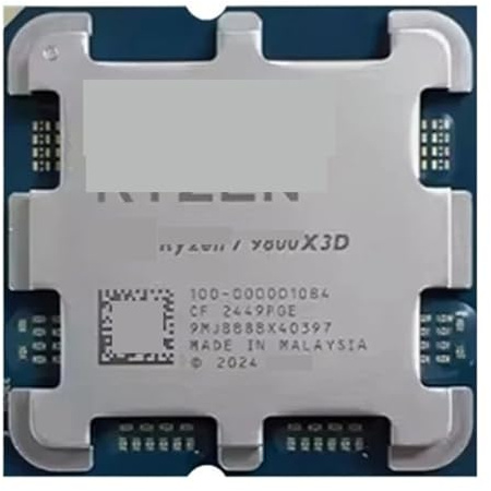 Processore da gaming R-yzen 7 9800X3D L3=96M 4,7GHz 8-C-ore 16-Thread R7 9800X3D 120W 4NM DDR5 Socket AM5 Senza ventola