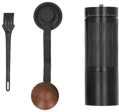 Naroote Molinillo de café Manual, 49 Ajustes Regulables con Muelas de Aleación de Aluminio de Grado Aeronáutico y Acero Inoxidable, para, Vertido, Prensa Francesa, Viajes y camping.