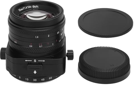 Obiettivo Tilt 50mm F1.4 Manuale con Ampia Apertura, Compatibile con Fotocamere FX Half Frame - Funzione Tilt Creativa, Messa a Fuoco Precisa, Ideale per Ritratti e Video