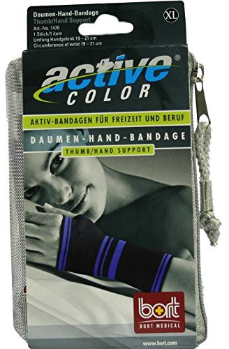 BORT ActiveColor Daumen Hand Band.x-large schw. 1 St