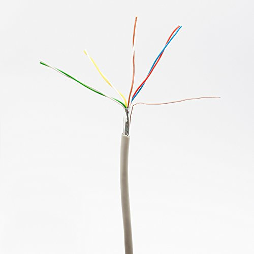 Telefonkabel 4x2x0,6mm J-Y(ST) Y 25m rund für Unterputzmontage, Fernmelde-Installationsleitung 8-adrig