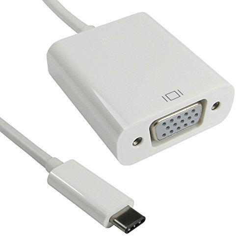 USB 3.1 Type C Mâle Fiche vers VGA 15 Broches Femelle câble Adaptateur 15 cm