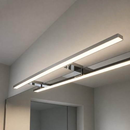 HAVA LED Aluminium Spiegelleuchte 13W IP44, warmweiß 3000K