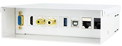 Nano Cable 10.35.0003 - Multimedia connection box VGA+HDMI+JACK3.5+RCA+2xUSB+2xRJ45, white
