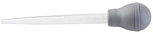 Tablecraft 11037 Turkey Baster, Gray, Thermo Plastic Rubber TPR, 1 oz