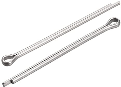 sourcing map 60 Stück Splintstift Geteilter Splint Befestigung Edelstahl Clip Sicherungssplinte für Automobil Mechanik 2 mm x 35 mm