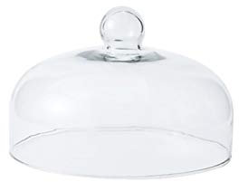 XIALIUXIA Mikrowellenabdeckhaube/Mikrowellen Abdeckung/Fliegenhaube,Kuchenkuppel, transparente Glaskuppelabdeckung Home Kitchen Dome Gemüsekuppel Keep Fresh Cover Food Server Mehrzweck 18/23/26cm