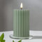Star LED-Stumpenkerze (1 Stück) – LED-Kerze aus Wachs mit flackernder Flamme, 15 cm x 7,5 cm, Timerfunktion, batteriebetrieben (Batterien nicht enthalten) – für den Innenbereich