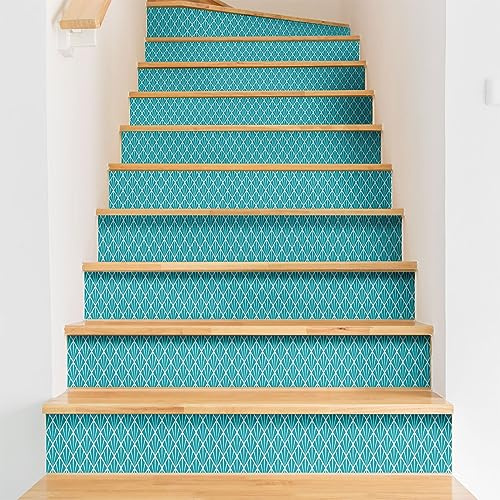 Ambiance - Adhesivo decorativo para escaleras de azulejos de cemento, 2 tiras de 15 x 105 cm