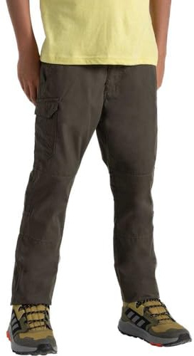 Craghoppers Kiwi II - Pantalones de Senderismo Unisex para niños, Ajuste Regular, Repelente al Agua, Color Verde, Verde, 5 años