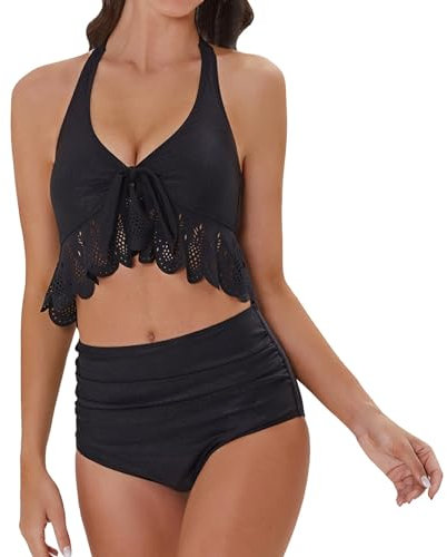 WILLBEST Badeanzug mädchen 140 Damen Mode uv badeshirt Damen Women Clothes Sport Handtuch Badeanzug edel Bikini bauchweg Schwangerschaft Tankini bauchweg weiße