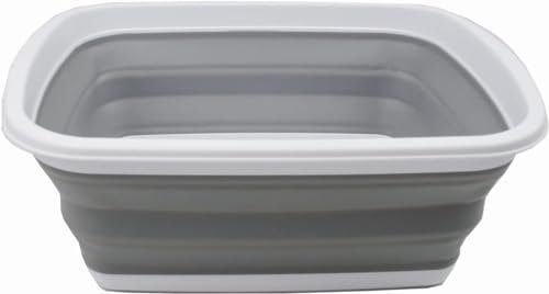 OLPRO Outdoor Leisure Products Large Collapsible Washing Up Bowl, Collapsable Design saves over 60% of Space, 6.2L Capacity, None Slip Feet