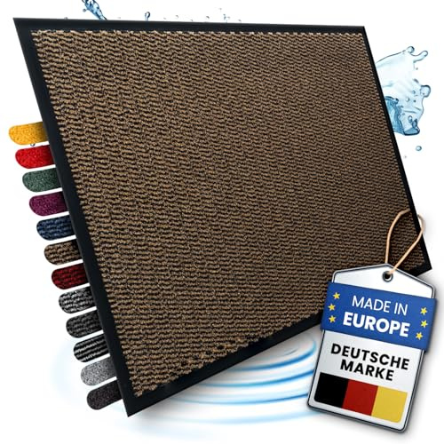Bodenständig® Saubere Schuhe Dank saugstarkem Stoff (robust) perfekte Größe Braun in 40x60cm - Fußmatte innen, Fussmatte innen - Schmutzfangmatte für innen Türmatte | Braun in 40x60cm - Fußmatte innen, Fussmatte innen - Schmutzfangmatte für innen Türmatte