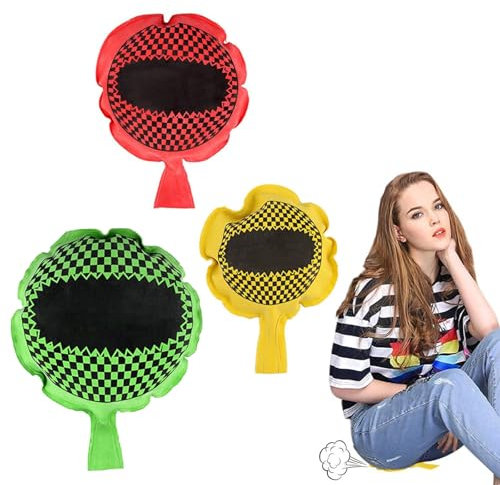 Cuscino per Scoregge,Cuscino Scorreggione,Cushion Autogonfiante,Cuscino Scoregge Finte Scherzo Cuscino Scherzi Divertenti,Divertente Self-Inflating Party Cuscino Divertente Scherzo,3 Pezzi ﻿