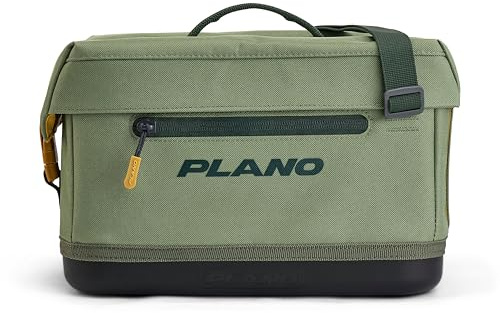 Plano Weekend Softside Tackle-Tasche, hochmoderne Angelausrüstungstasche, geformter, wasserdichter Boden, geräumiger Stauraum, gestanzte Werkzeughüllen, Gänseblümchen-Befestigungspunkte