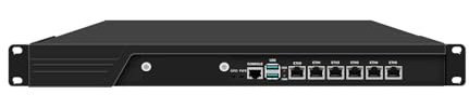 HUNSN 1U Firewall Appliance, Network Rackmount Security Hardware, PFSense, OPNsense, VPN, Core I7 12700, RJ65, H61 / B660, 6 x 2.5GbE I226-V, 4G RAM, 32G SSD