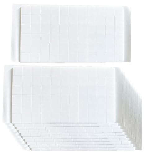 RSYHVG 10 Sheets/660 PCS Double Sided Sticky Pads 12mm 3D Foam Sticky Pads Square Foam Pads for Card Making Scrapbooking DIY Art Craft Home and Office Supplies