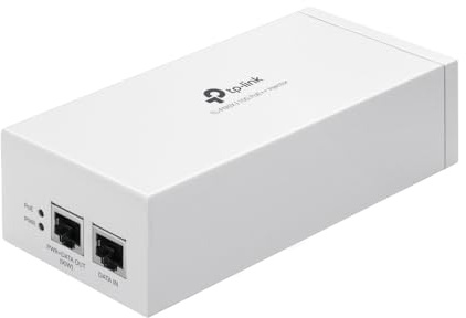 TP-Link TL-PI90X 802.3 bt/at/af 10G PoE Injector | Non-PoE to PoE Adapter | Supplies up to 90W (PoE++) | Plug & Play | Desktop/Wall-Mount | Distance Up to 328 ft. | UL Certified
