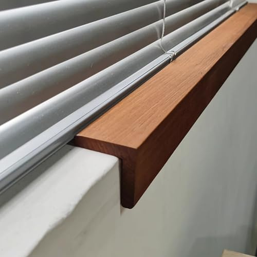 Window Sill Cover Wooden Window Ledge Protector for Sills, Widening Window Cill Extender Cover with Natural Wood Grain, Decorative Windowsill Nosing Protector for Hotel((160x5cm) 63x2)