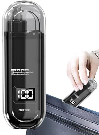 laxreheye Recortador De Vello Nasal Para Hombre,Depiladora Nasal Recargable | Máquina De Afeitar Portátil Impermeable Con Duración Prolongada Para Uso Femenino