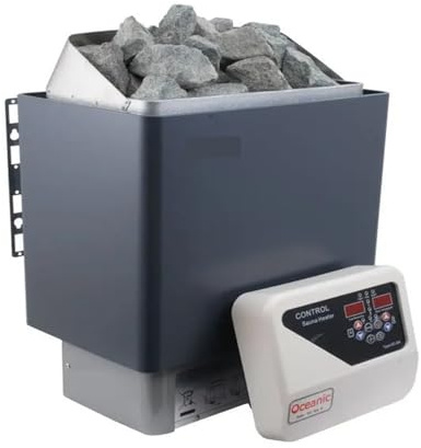 Calentador de sauna tradicional para cabina, elemento de calefacción eficiente para experiencia de sauna en el hogar