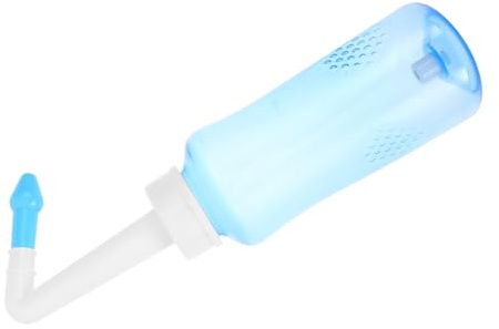 Hemobllo Bouteille de Lavage Nasal pour Garçon Fille et Adultes Rinçage des Sinus Nettoyage Complet des Voies Nasales Soulagement Congestion Nasale Irrigation Manuelle Portable