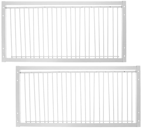 Outanaya Puerta para Jaula de Pájaros de Hierro Reforzado 50 Cm 2 Piezas Puerta de Actividad para Palomas Mensajeras Suministros para Jaulas de Palomas Adecuado para Carreras y Saltos