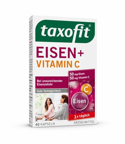 TAXOFIT Eisen + Vitamin C Kapseln, 40 St