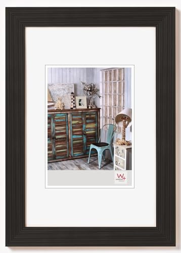 walther design Bilderrahmen schwarz 40 x 60 cm Grado Holzrahmen HI460B