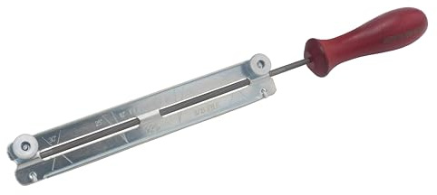 Sägenspezi Feilhilfe mit Rundfeile Durchmesser 4 mm für 3/8P PM und 1/4 P PM 1,3mm 1,1mm Ketten Feilenhalter
