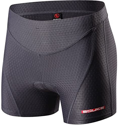 Eco-daily Cycling Shorts Women's 3D Padded Bicycle Bike Biking Underwear Shorts Darkgrey