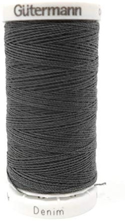 Gütermann Denim Polyester Nähgarn 100 Meter Jeansgarn pro Spule Dunkelgrau