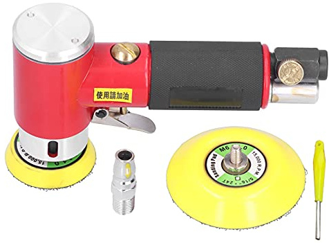 Mini Pulidora Neumática Diseño De Codo Lijadora De Aire Orbital Aleatoria Disco De Molienda De Diámetro Pequeño Para Trabajo De Carrocería Automática(Japanese Style)