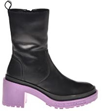 Love Moschino, JA24467G0FIAY, Stivaletto Donna, Nero/Viola, 38 EU