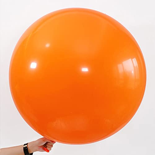 36 Zoll Riesen Luftballons Orange,Großer Latex Helium Ballons für Partys Deko,6 Stück