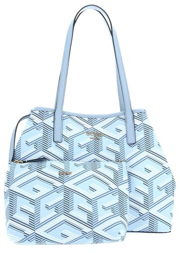 GUESS Women Vikky Tote Bag, Eisblau-Logo