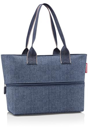reisenthel Shopper E1 Herringbone Dunkelblau, blau, Talla única, Lässig