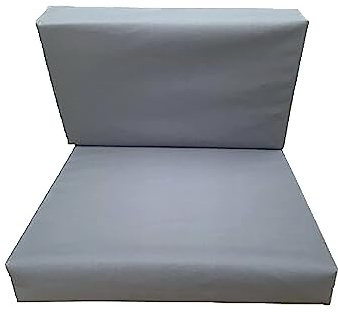 Replacement Rattan Cushion Pads Garden Patio Furniture For Sofa, Dinning, Corner. Wterproof Zipped Washable Cover (69 x 69 x 10cm, Grey)