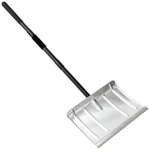 FactionGarden Schneeschaufel für Einfahrt, 135/167,6 cm, Aluminium, Schneeschaufel, robuste Metall-Schneeschaufeln für Auto, Kofferraum, Haus, Garage, Garten