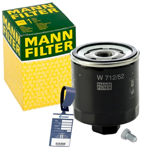 Mann Filter Ölwechselset | W712/52 588.670.001+MN1801 passend für Ibiza 3+4 Golf 4+5+6 1.0-1.6 Fsi