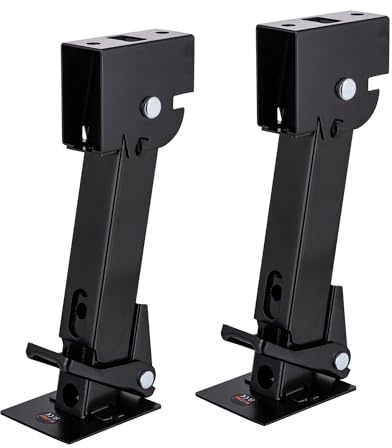 KATSU RV Stabilizer Jacks 2PCs 11-1/2 to 18 1000 lbs Capacity Telescoping Foldable Trailer Camper Jack Stabilizer Stands and Jack Rod 161823