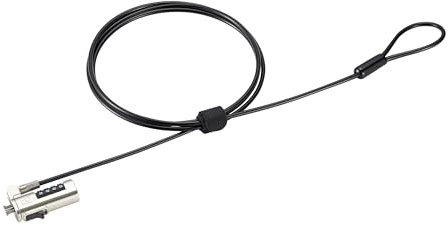 Kensington Combination Laptop Lock for Nano Size Security Slot, Resettable 4-Digit Combination Lock (K60214WW)