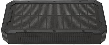 Batterie Portable Solaire 36800mAh, Chargeur Solaire Portable, Chargeur de Batterie Solaire avec 36led pour l'escalade (Noir)