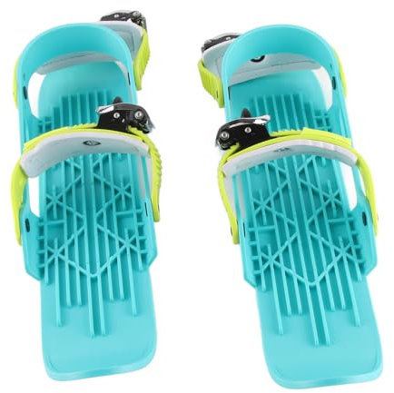RiToEasysports Mini patines de esquí, tablas de esquí ajustables que se fijan a botas de esquí para pistas de descenso, deportes de invierno para niños (multicolor)