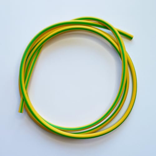 3mm PVC Green & Yellow Earth Electrical Wire Sleeving (5 Metre)